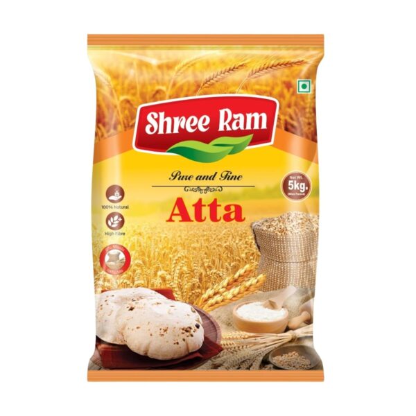 Shree Ram Pure & Fine Chakki Fresh Atta - 5kg